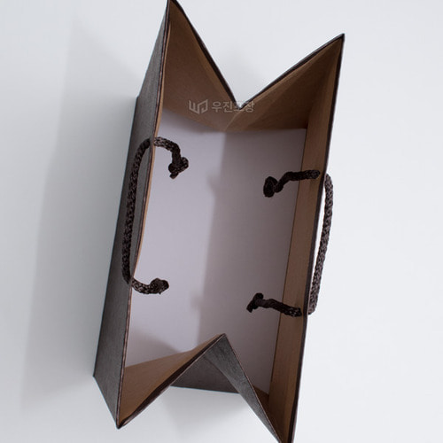밤색 크라프트 도시락쇼핑백 (10매) 265 x 165 x 255 (mm) 우진포장